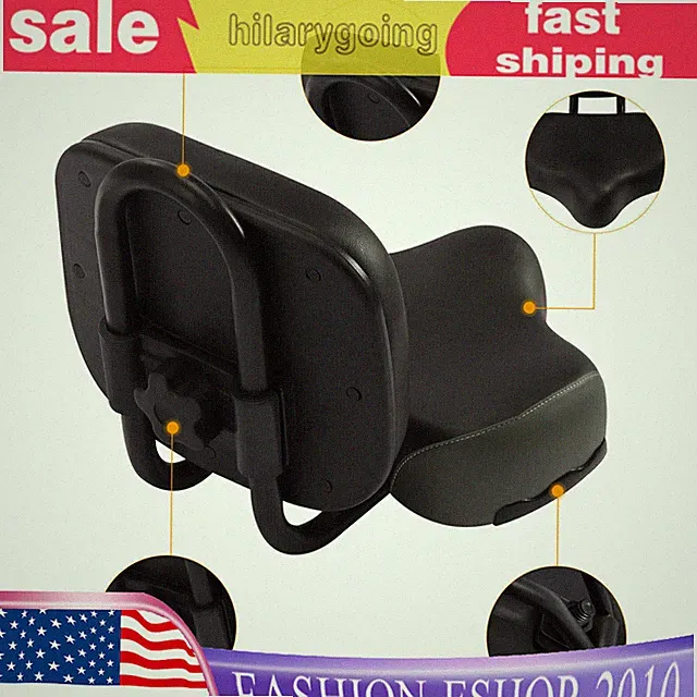 11.5" x 9.5" Oversize Comfort Saddle Seat Backrest Saddle Bike Seat W/Backrest