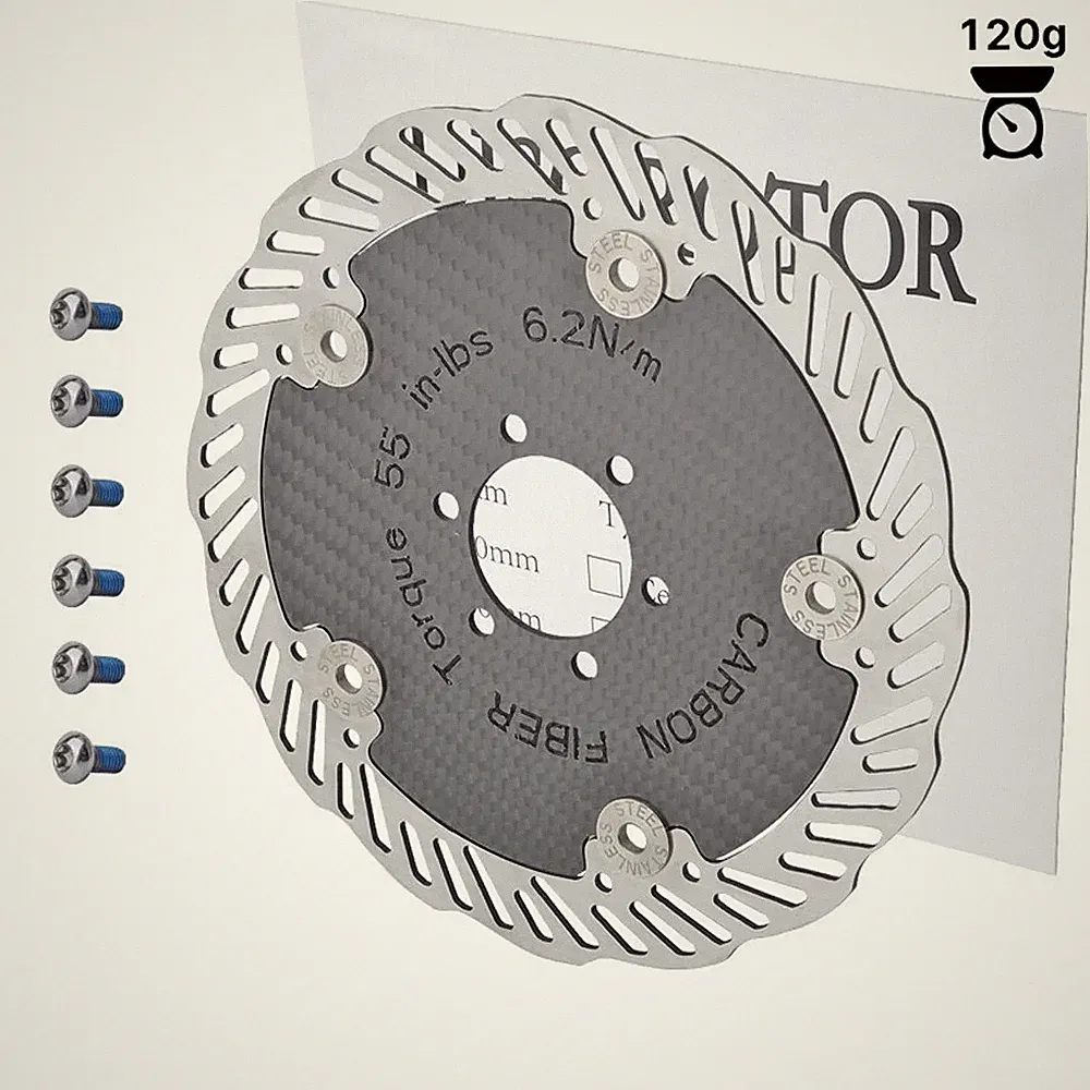 140mm160mm Carbon Fiber Bike Disc Brake Rotor,Ultra-light High-strength Disc Pad
