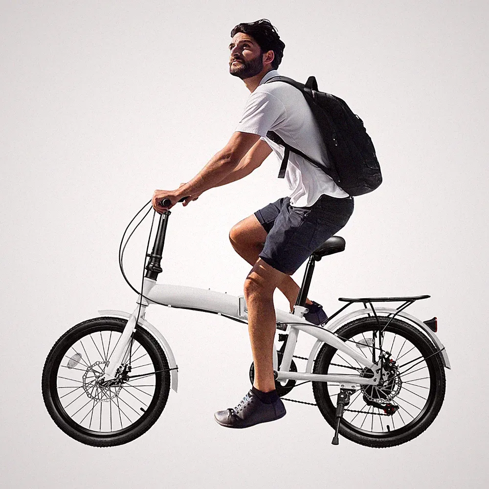20-inch Folding Bike Adult 7-speed Carbon Steel Lightweight Folding Bicycle USA!