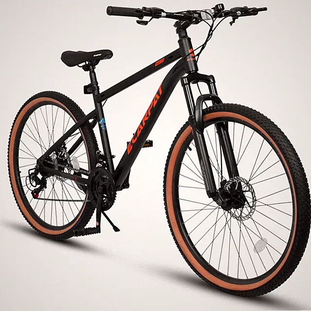 24" Mountain Bike Durable High Carbon Steel Frame Disc Brake School Commuting