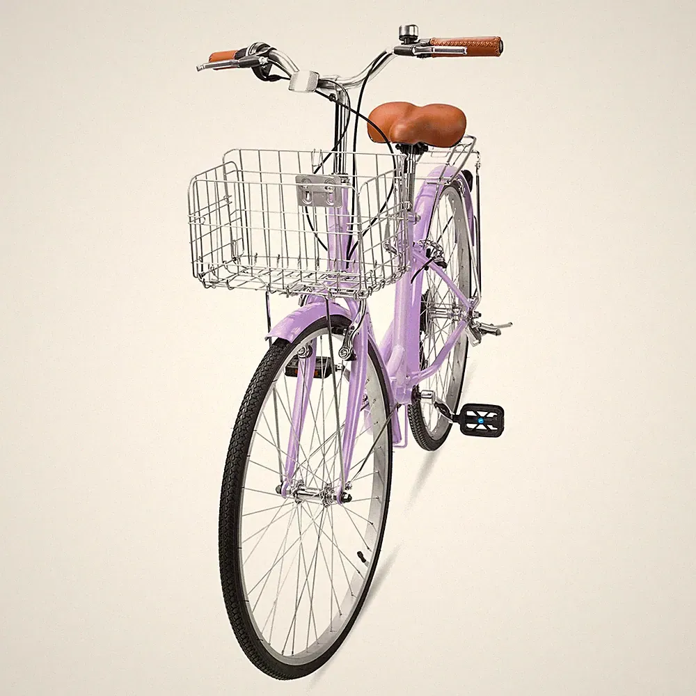 26 Inch Foldable Bike Folding Bicycle,7 Speed High-Carbon Steel
