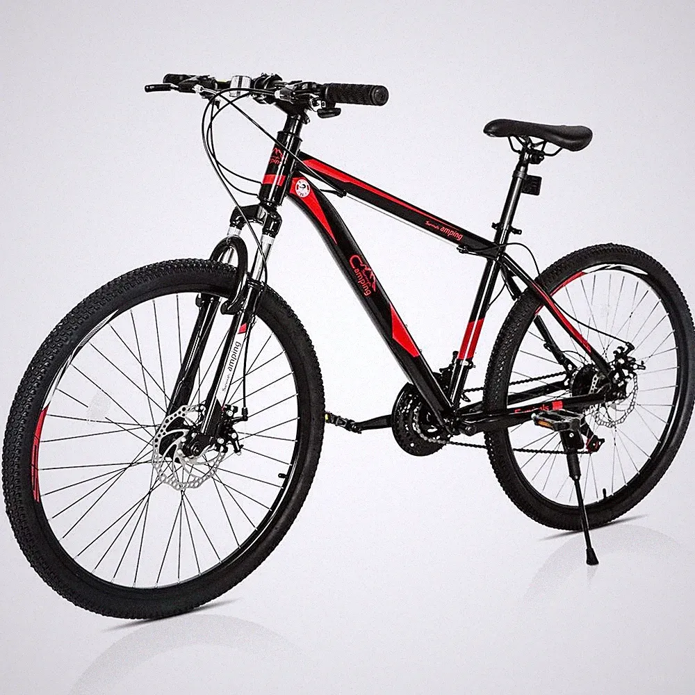 26" Mountain Bike MTB 21 Speeds High Carbon Steel Bicycle Suspension Men Women