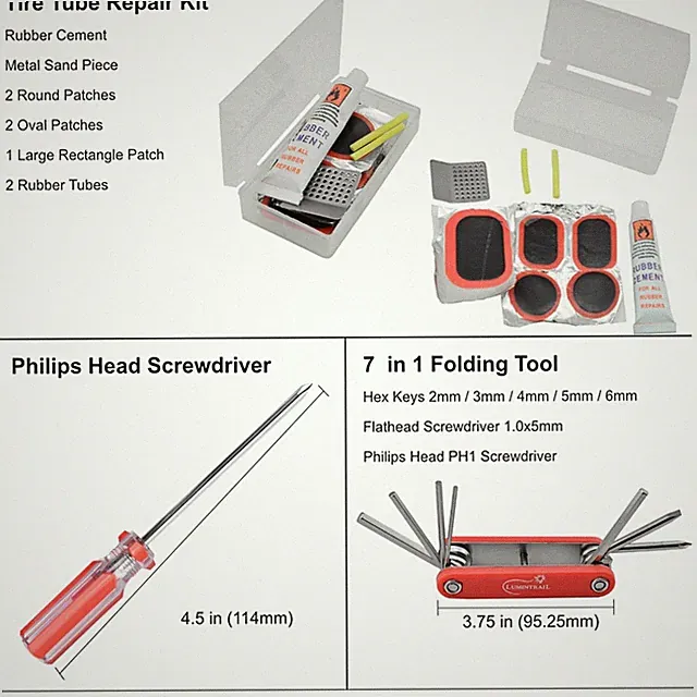 42 Piece Mountain, Dirt, and Road Bike Repair Tool