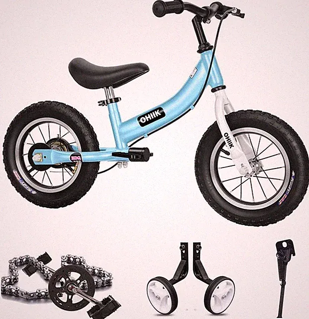 Balance Bike 2 in 1 for Kids 2 3 4 5 6 7 Years Old,Balance to Pedals Bike,12 14