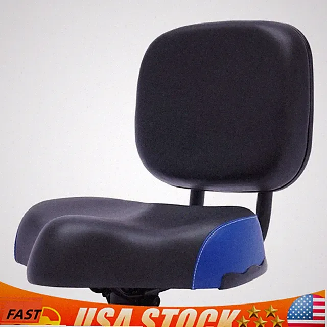 Bicycle Seat Large Comfort Wide Saddle Seat With Back Rest Cushion Load 100kg