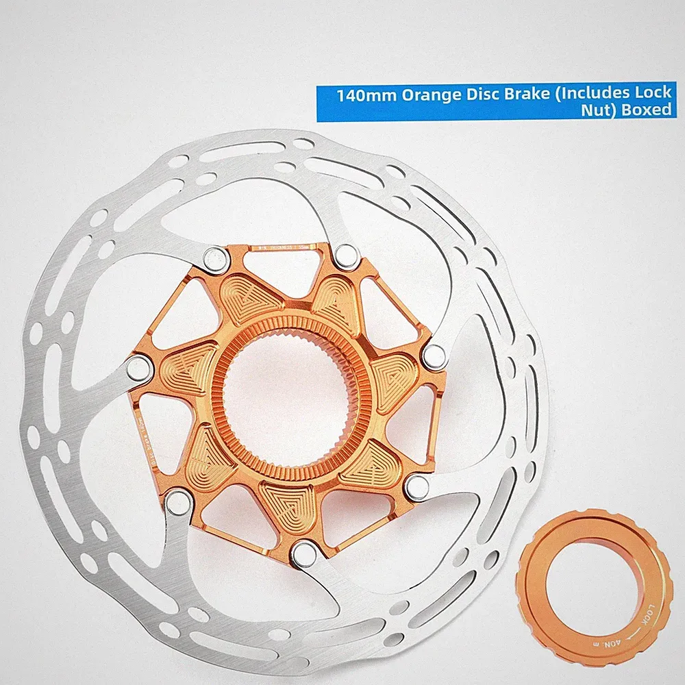 Bike Disc Brake High-carbon Steel Gold-plated Finish Lightweight Design