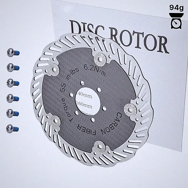 Carbon Fiber Bike Disc Brake Rotor, Ultra-light High-strength Disc Brake Pad