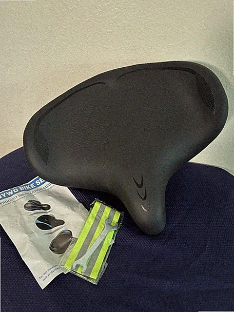 CDYWD Oversized Bike Seat for Men & Women Comfortable Wing Padded