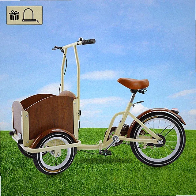 🚀Children/Lady Folding Pet Dog Bicycle Cart Reverse Three-wheel Bike