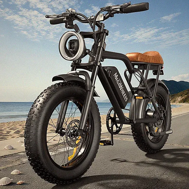 Ebike 20" 1500W 33Mph Electric Bike Mountain Bicycle Fat Tire E-bike for Adults