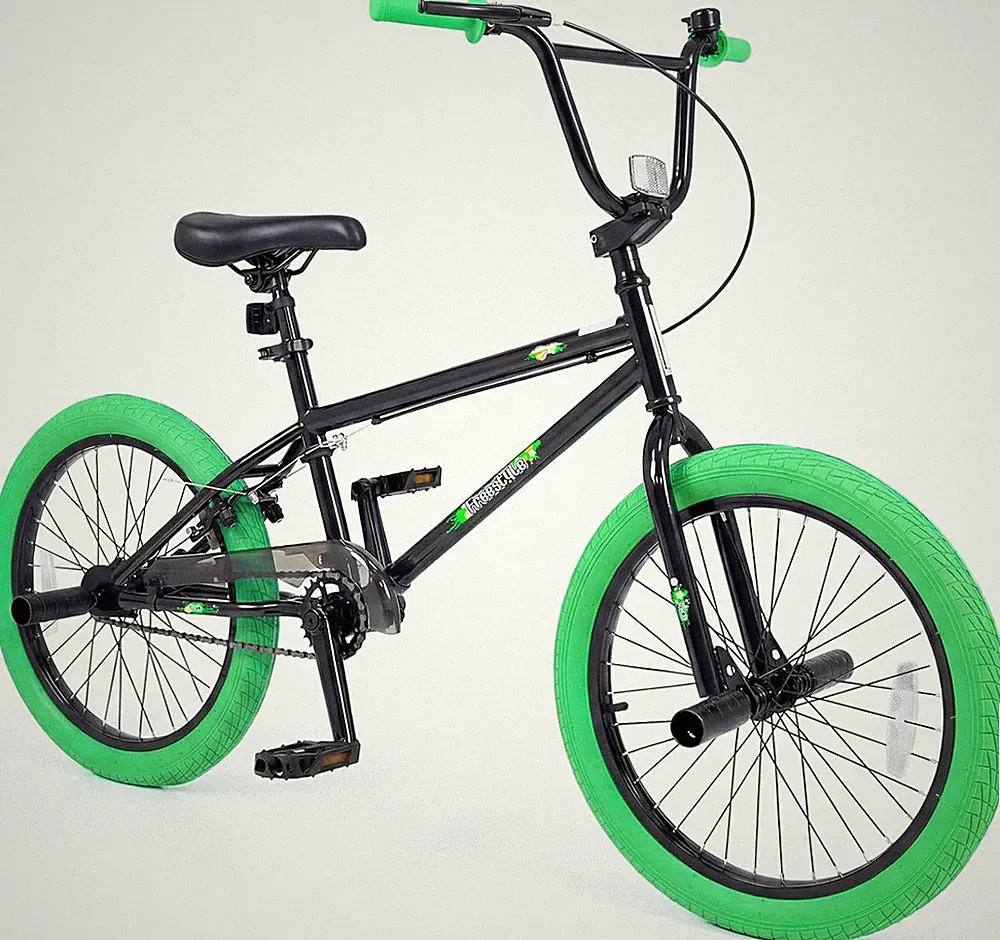 Goplus Freestyle BMX Bike, 20" Trick Bicycle W/ 360 Degree Steering, 4 Pegs, Adj