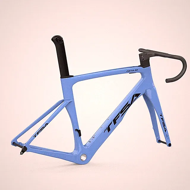High Light Aero Carbon Fiber Road Bike Frame Disc Brake Frameset 49/52/54/56cm