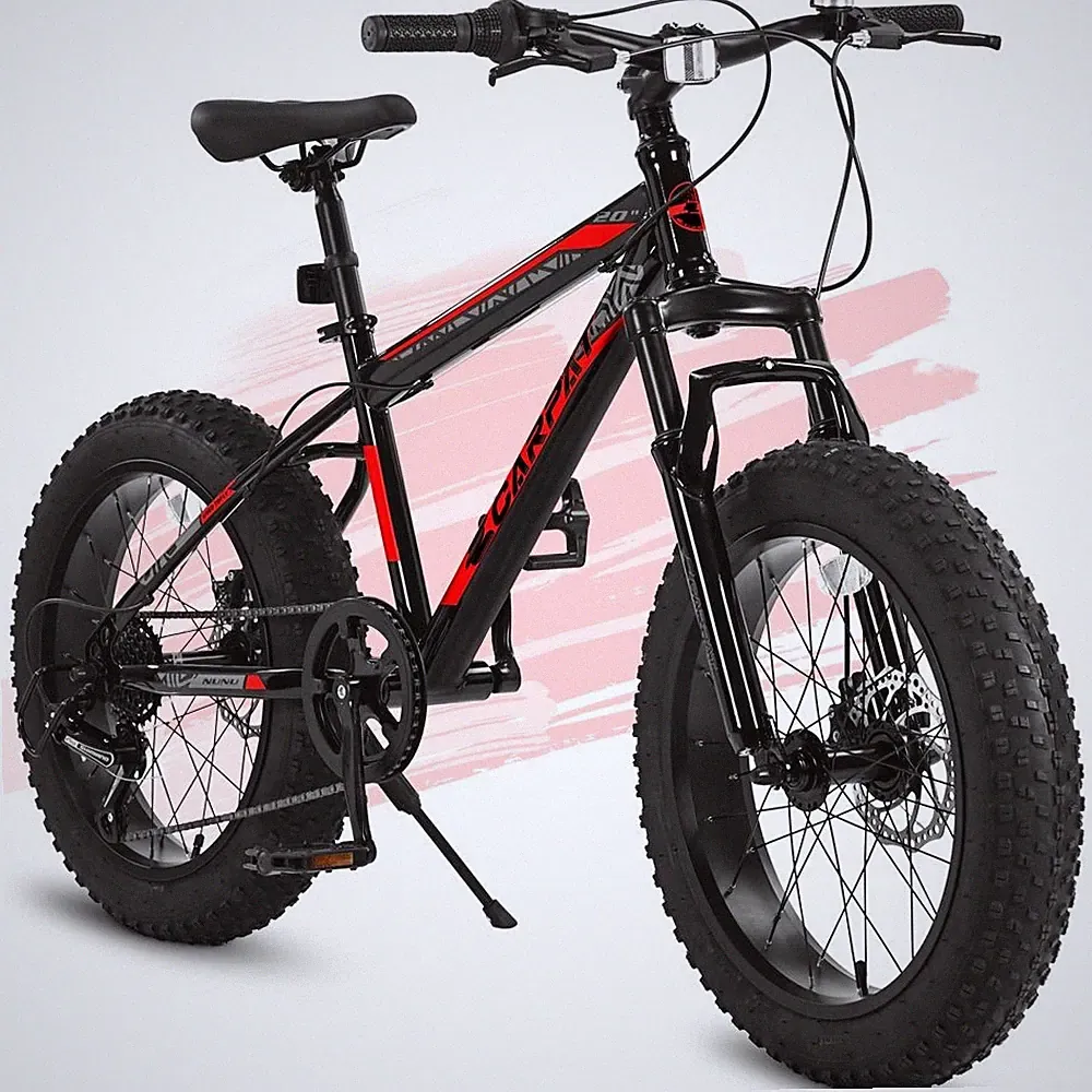 Modern 20" Mountain Bike for Kids,High Carbon Steel Frame Bicycle w/Disc Brakes