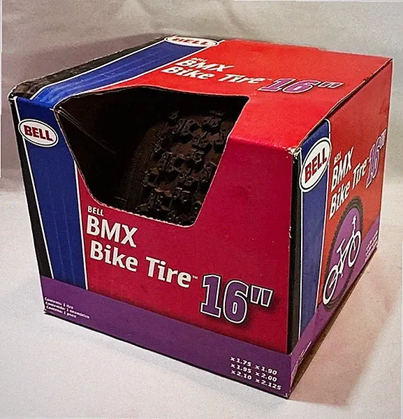 NEW UNOPENED BELL 16" BMX Bike Tire High Performance Carbon Steel Bead