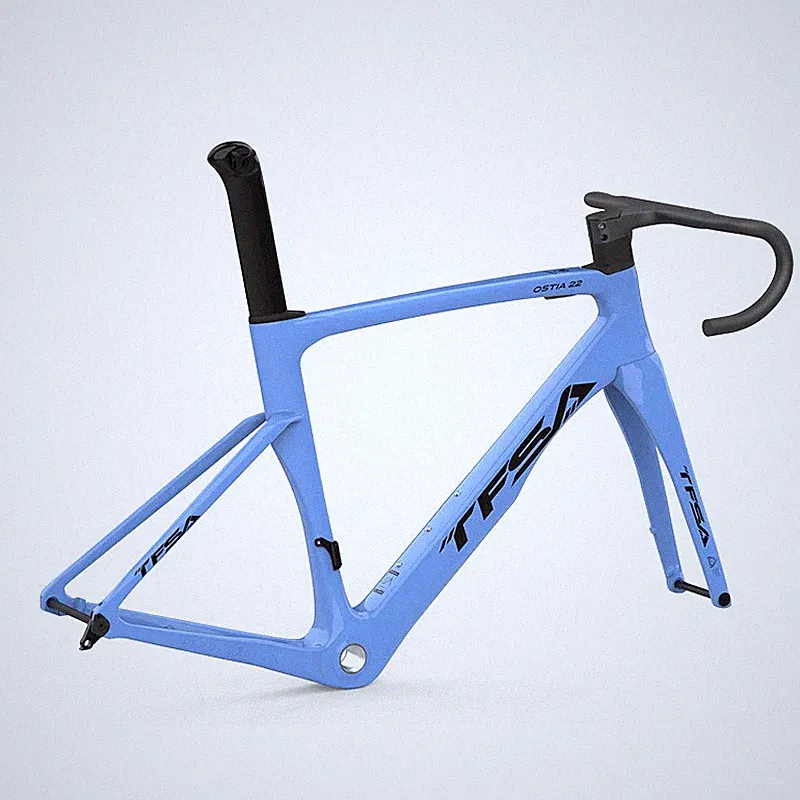 Road Bike Carbon Fiber High Speed Aero Frame 56cm Bicycle Frame Set for Racing