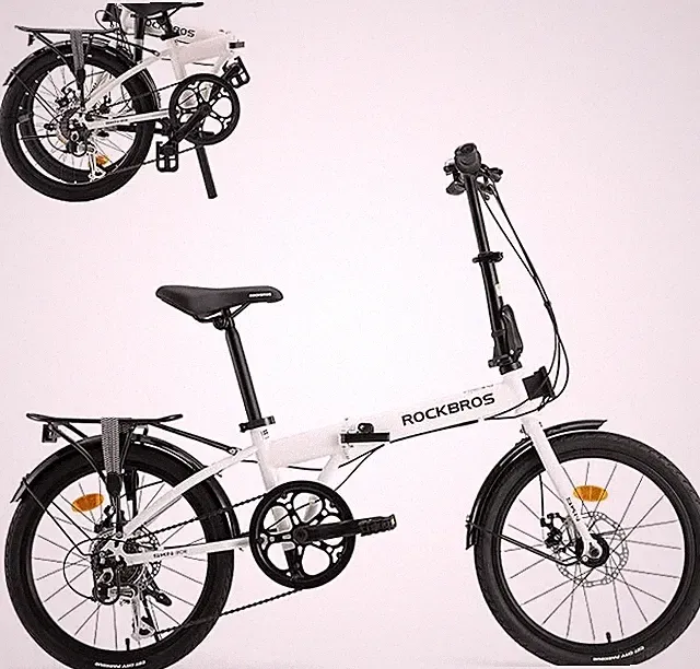 ROCKBROS SKN 20"Folding Bike 7-Speed Variable Speed Disc Brake Commuting Adults