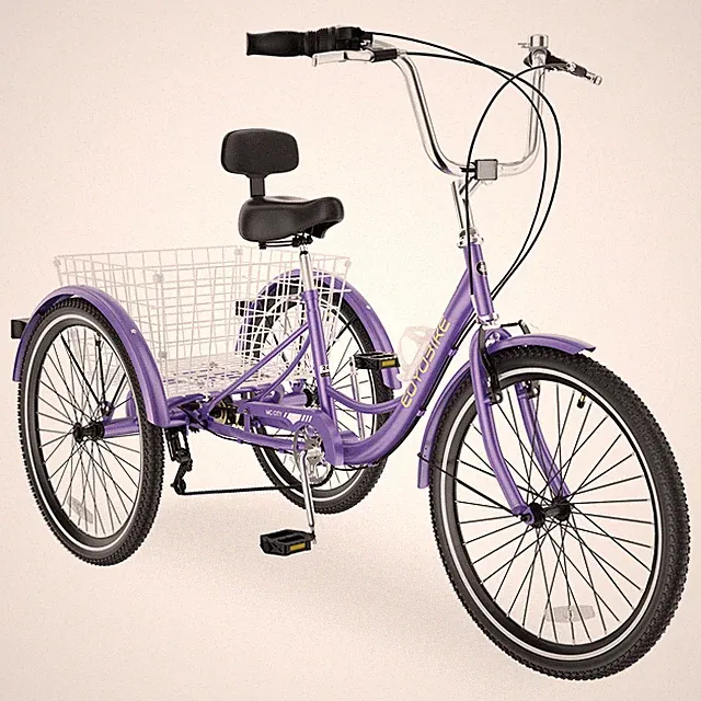 SLSY 20 inch Adult Trikes 3 Wheel Bikes w/Basket for Seniors, Adults, Women, Men