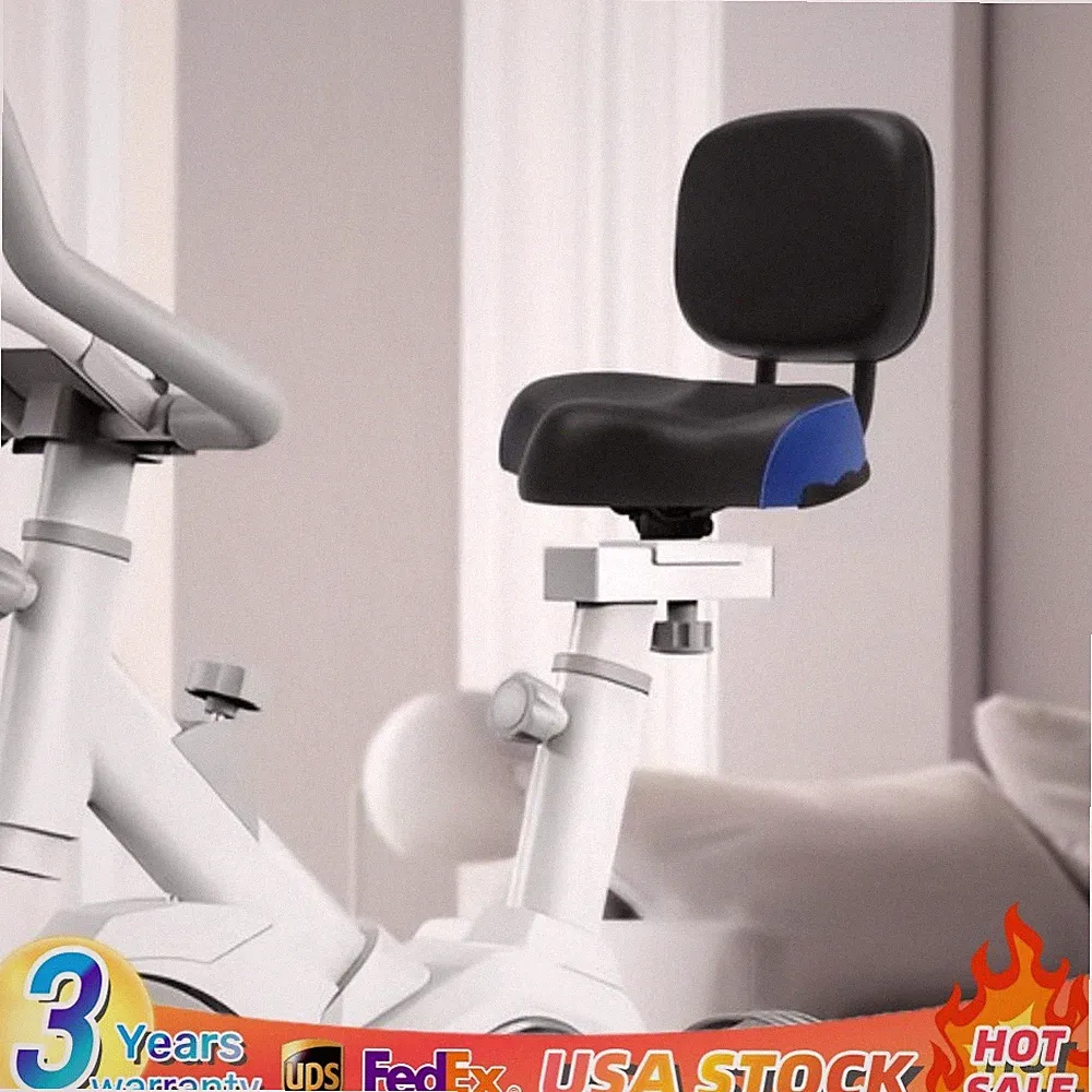 Universal Bicycle Seat Large Comfort Wide Saddle Seat With Back Rest Cushion HOT