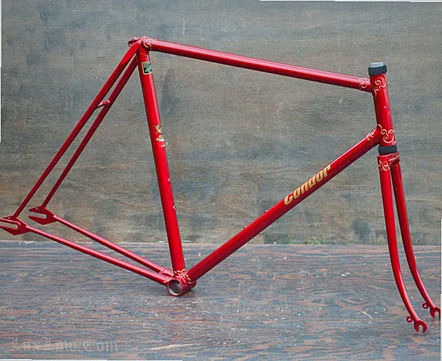Vintage 56cm Condor Track Bike FRAME FORK 531 Reynolds Steel Bill Hurlow Bicycle